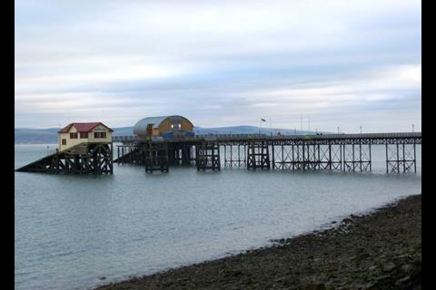 1,200mm diameter piles are installed within the existing pierhead